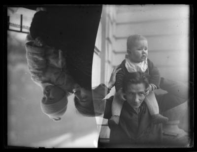 Portret kobiety z dzieckiem, portret kuzyna Januszów - Franza z dzieckiem