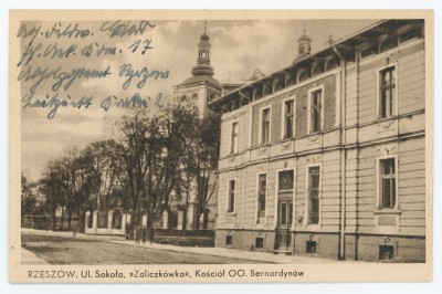 GFK-2-192 Rzeszów. Ul. Sokoła, Zaliczkówka, Kościół OO. Bern GFK-2-192-1.jpg