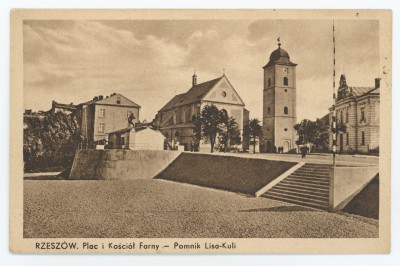 GFK-2-221 Rzeszów. Plac i Kościół Farny - Pomnik Lisa-Kuli GFK-2-221-1.jpg