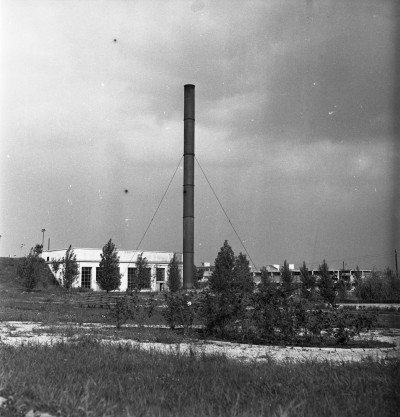 Komin osiedlowej ciepłowni