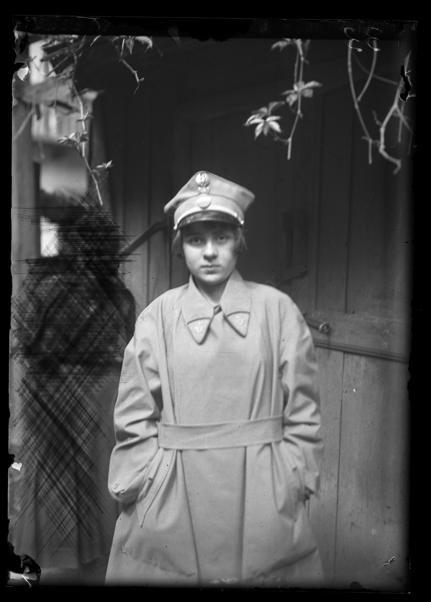 Helena Janusz w mundurze wojskowym