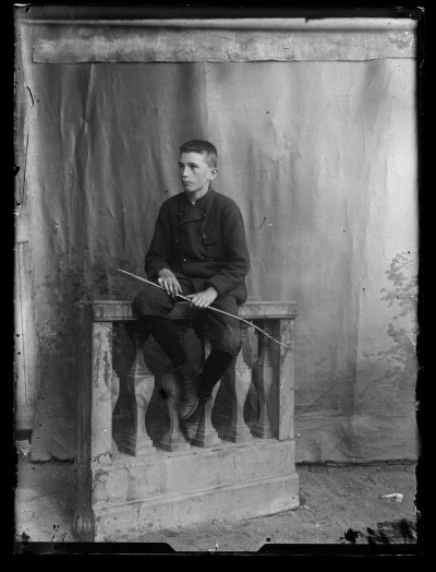 Portret Oswalda - syna siostry Leopoldyny Janusz, w atelier