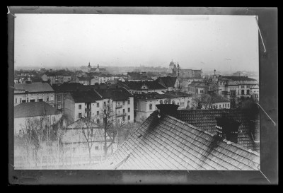 Panorama Rzeszowa z wieży zamkowej - reprodukcja