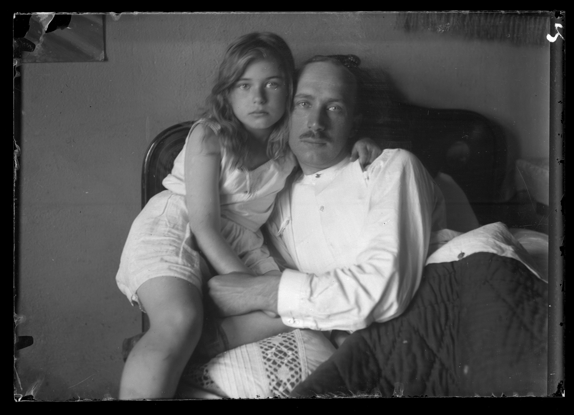 Portret dziewczynki z ojcem (prawdopodobnie brat Augustyna Urbana)