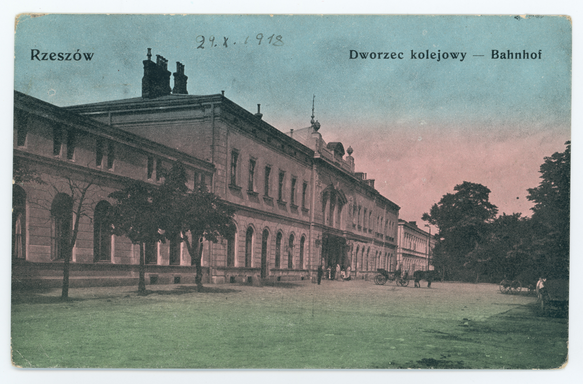 Rzeszów. Dworzec kolejowy - Bahnhof