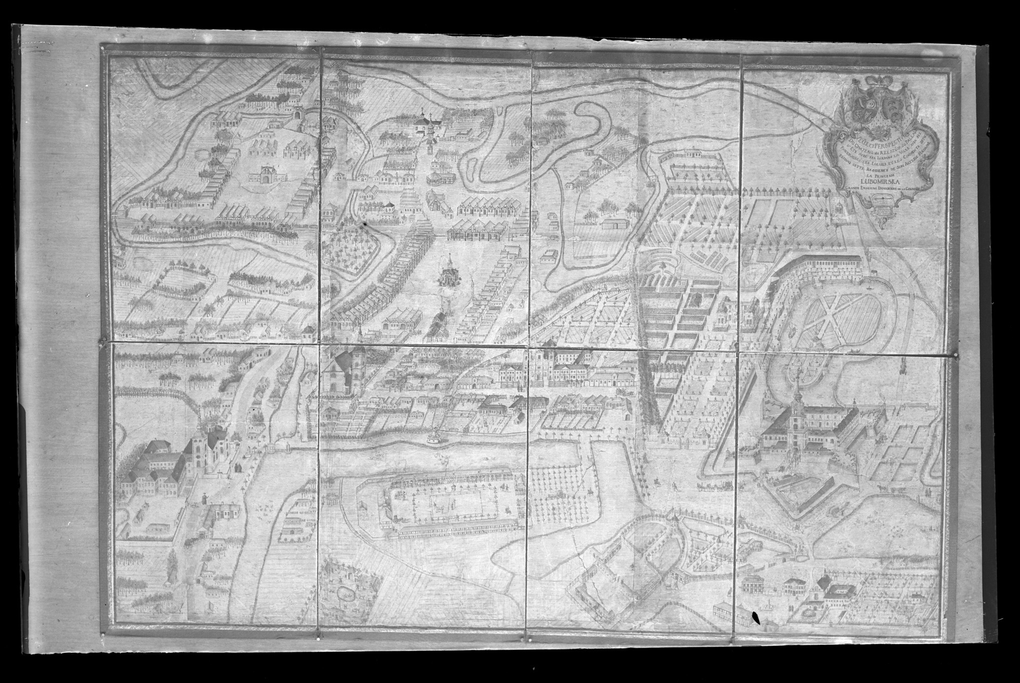 Plan Rzeszowa Henryka Wiedemanna z 1762 r. - reprodukcja